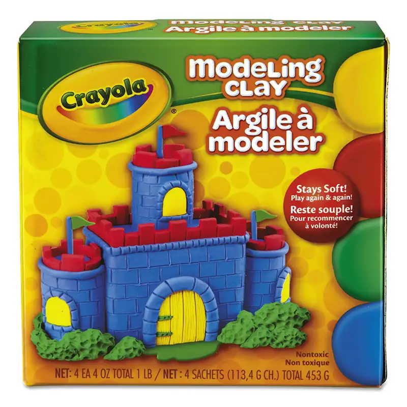 Crayola Plasticina 4 Colores 113 Grs. X Color