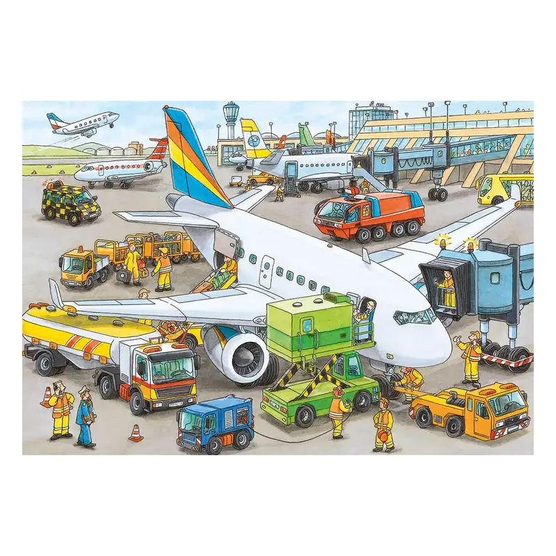 Ravensburger Rompecabezas Para Niños 86030 Aeropuerto En Movimiento 35 Piezas