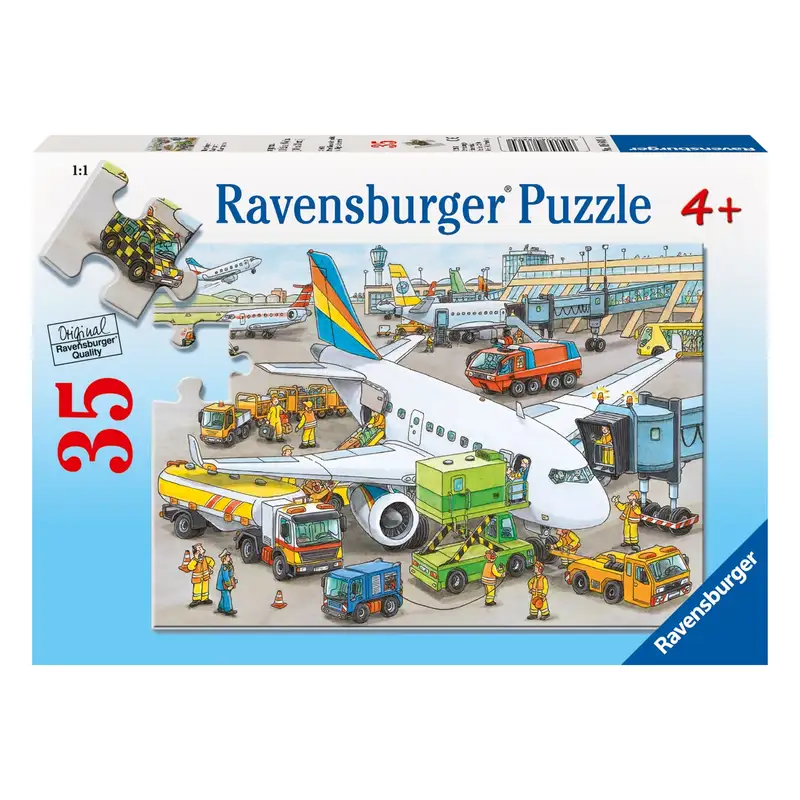 Ravensburger Rompecabezas Para Niños 86030 Aeropuerto En Movimiento 35 Piezas