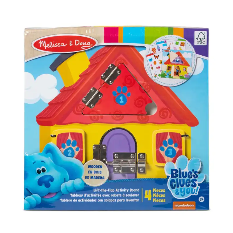 Melissa & Doug Blues Clues & You! Wooden Lift-The-Flap Activity Board