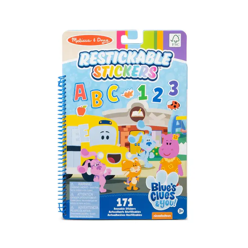 MELISSA & DOUG Blues Clues  & You! Restickable Stickers - Lettersyy Numbers