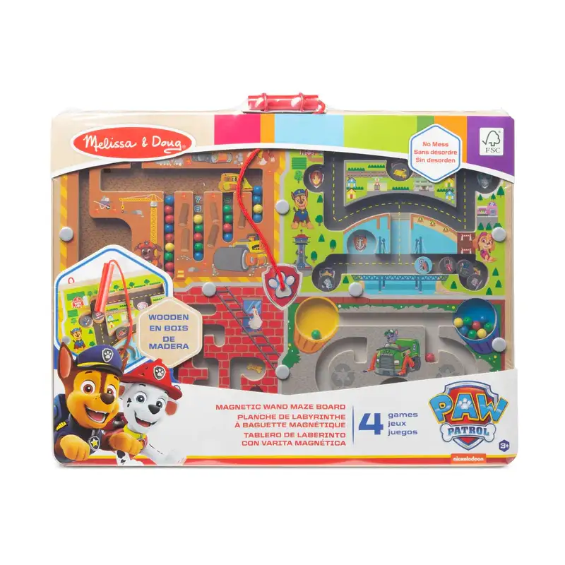 MELISSA & DOUG Paw Patrol 2 Wooden Magnetic Wand Maze Board