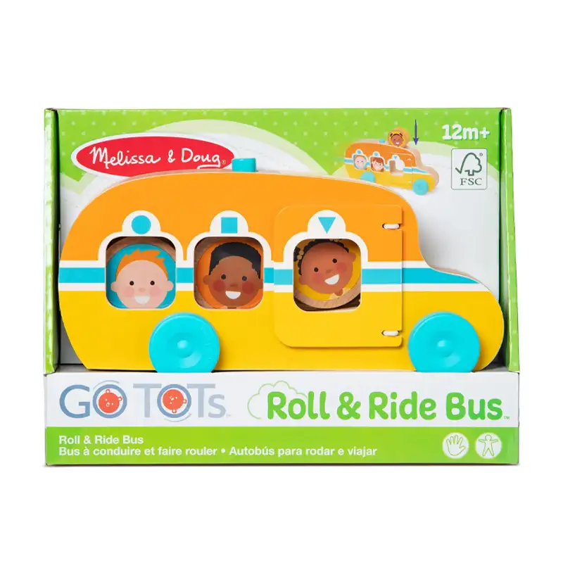 Melissa & Doug Go Tots Roll & Ride Bus
