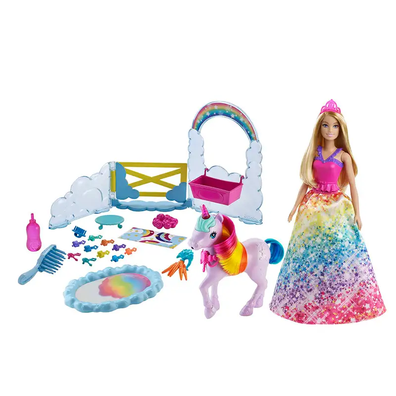 Mattel Barbie Gtg01  Dreamtopia Muñeca Y Unicornio