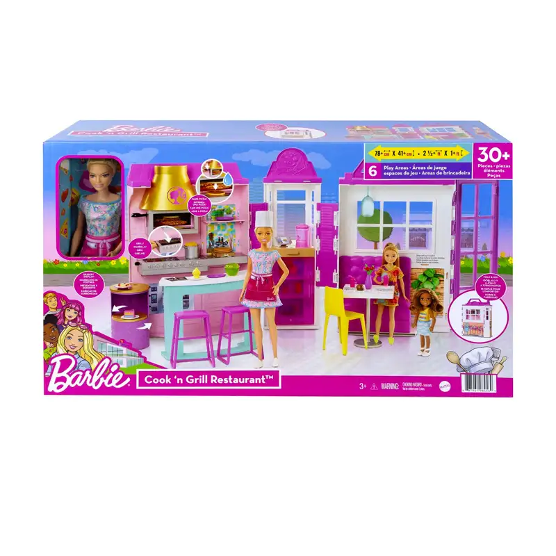 Mattel Barbie Hbb91 Estante Restaurante