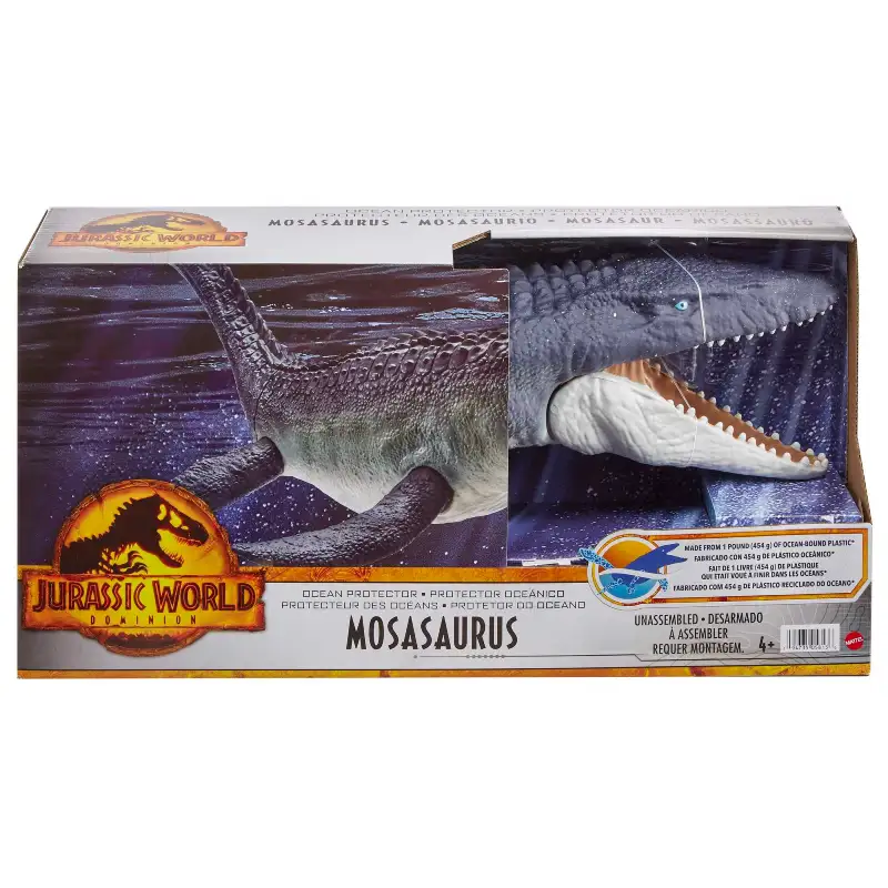 Mattel Jurassic World Hnj56 Dinosaurio Ocean Protector Mosasaurus