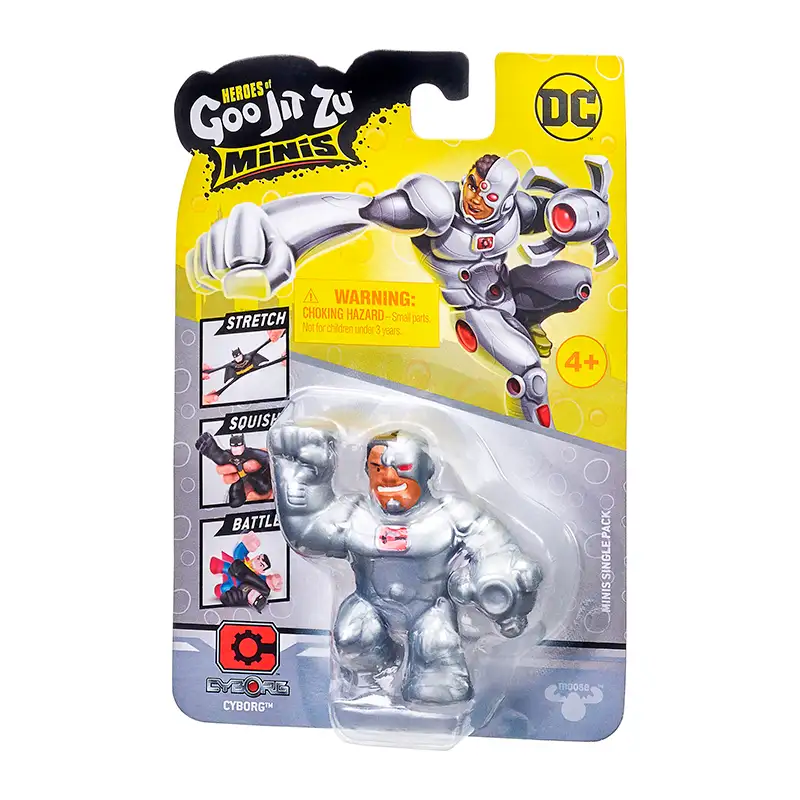 Boing Toys Goo Jit Zu 41171 Figuras Minis Serie 2 Dc Heroes Cyborg