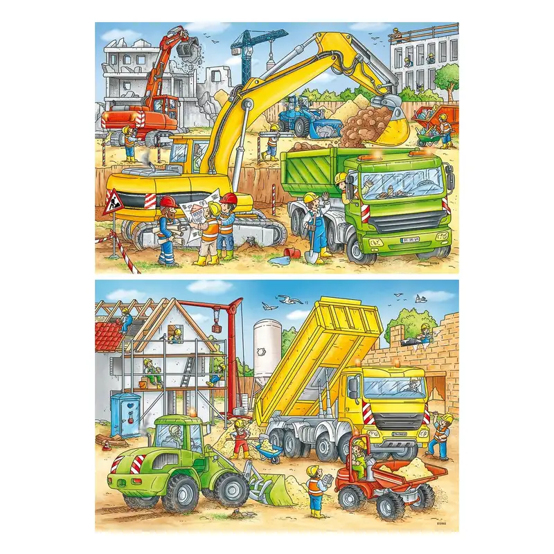 Ravensburger Rompecabezas Para Niños 7800 4 Duro En El Trabajo 2X24 Piezas