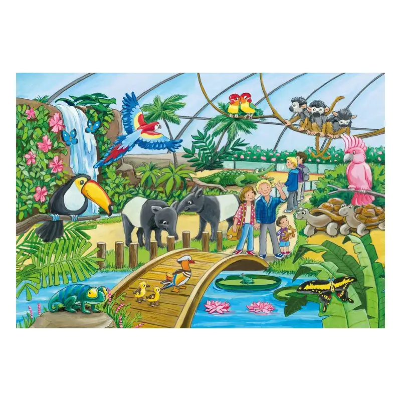 Ravensburger Rompecabezas Para Niños 7806 6 Bienvenidos Al Zoologico 2X24 Piezas