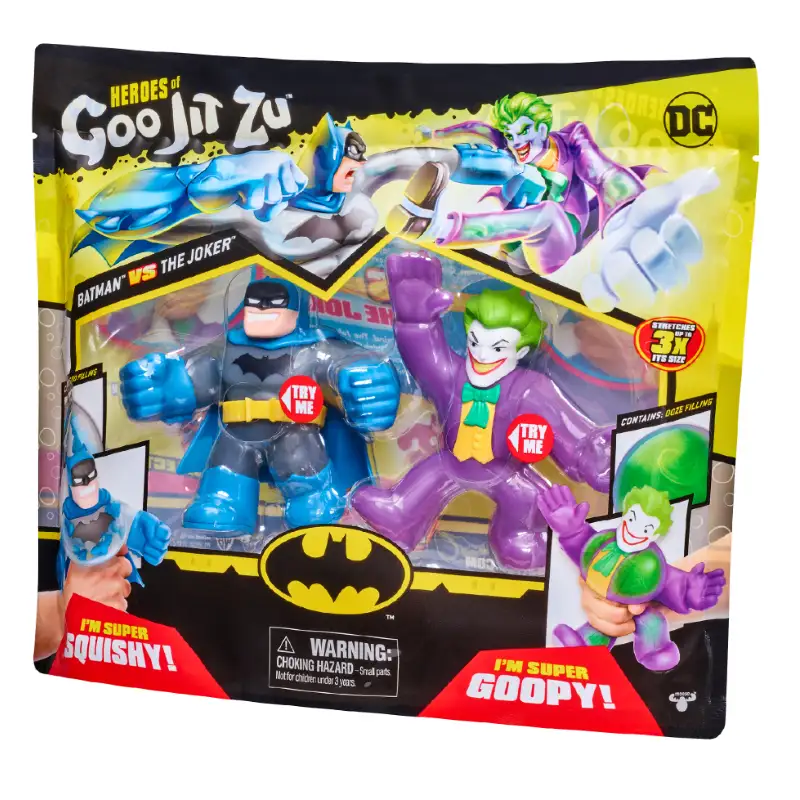 BOING TOYS DC Goo Jit Zu 41184 Figuras  Batman Blando - The Joker Pegajoso