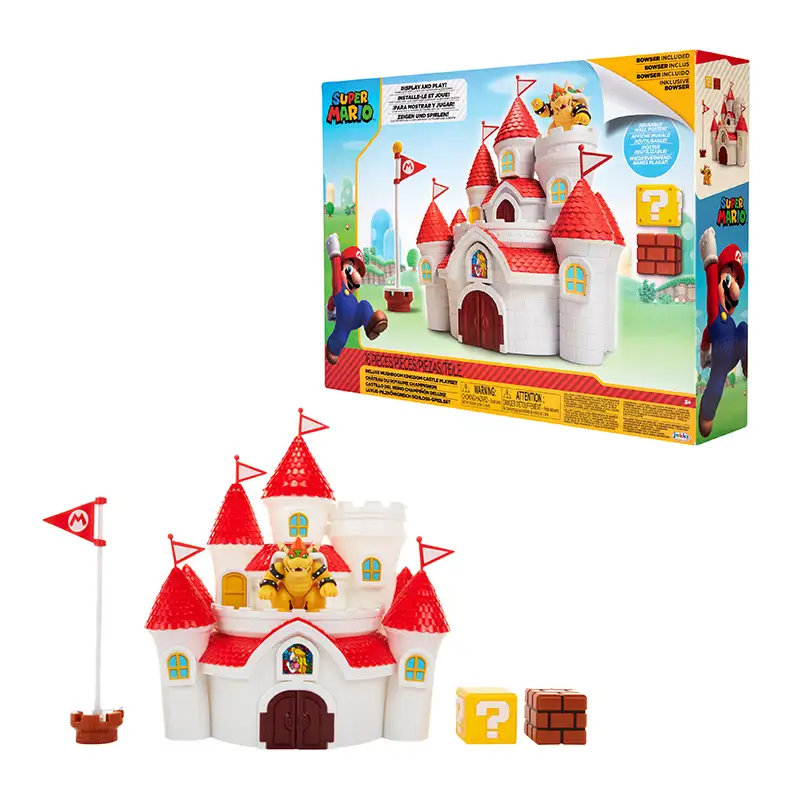 Jakks Pacific Nintendo 58541-4L Set de Castillo Reino de los Hongos