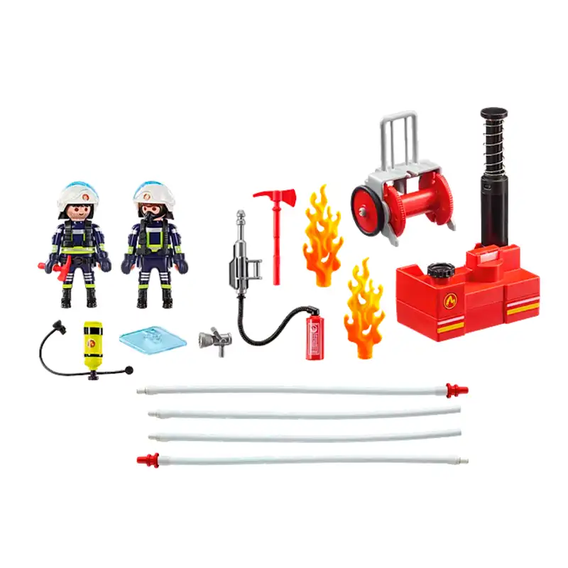 PLAYMOBIL City Action 9468 bomberos con bomba de agua