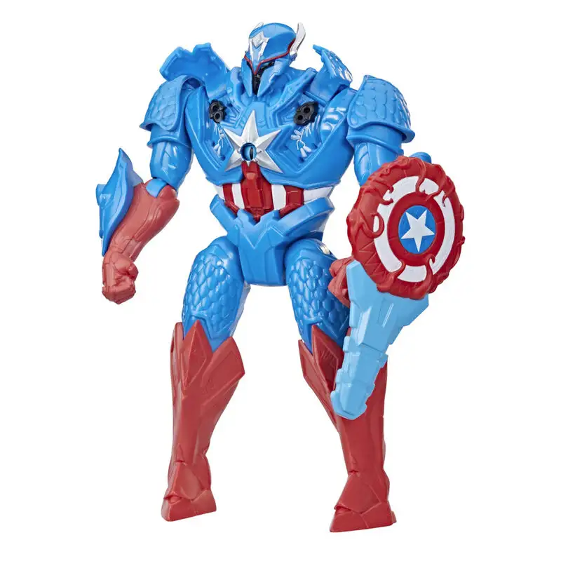 HASBRO Marvel Avengers F43755L00 Mech Strike Monster Hunters Deluxe Capitan America (Asst 1/2)