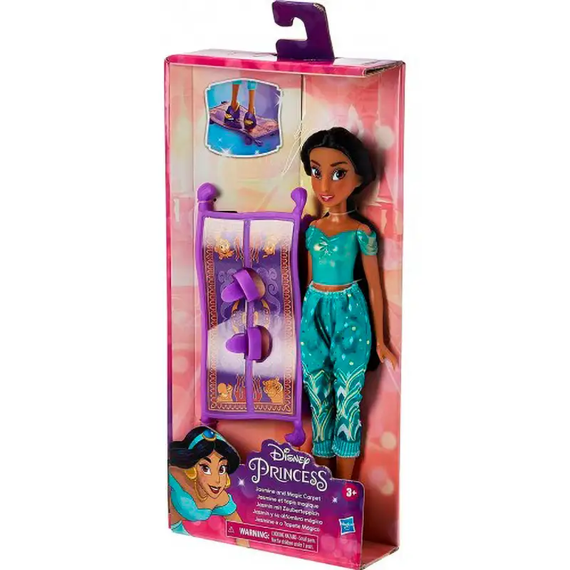 HASBRO Disney Pricesas F3379AS42 Aventuras Todos los Días Jasmine y su Alfombra magica (Asst 2/3)