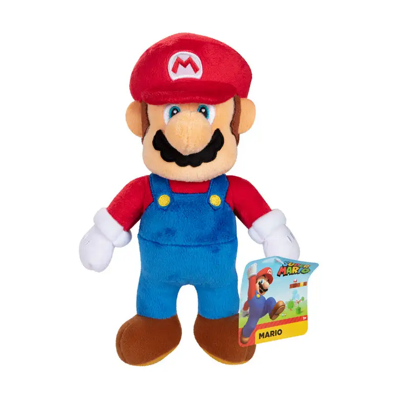 Jakks Pacific Nintendo 409474 Peluches Super Mario 9 Pulg. Mario