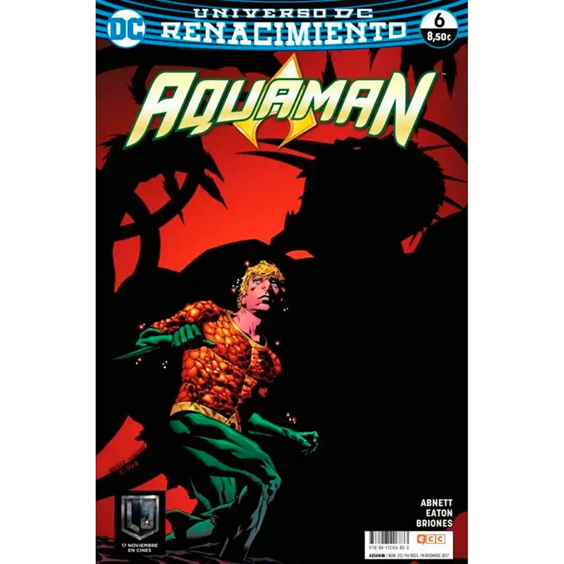 Libro Aquaman Num. 6 (Renacimiento) Autor Dan Abnett 96 Pag. Español Pasta Blanda