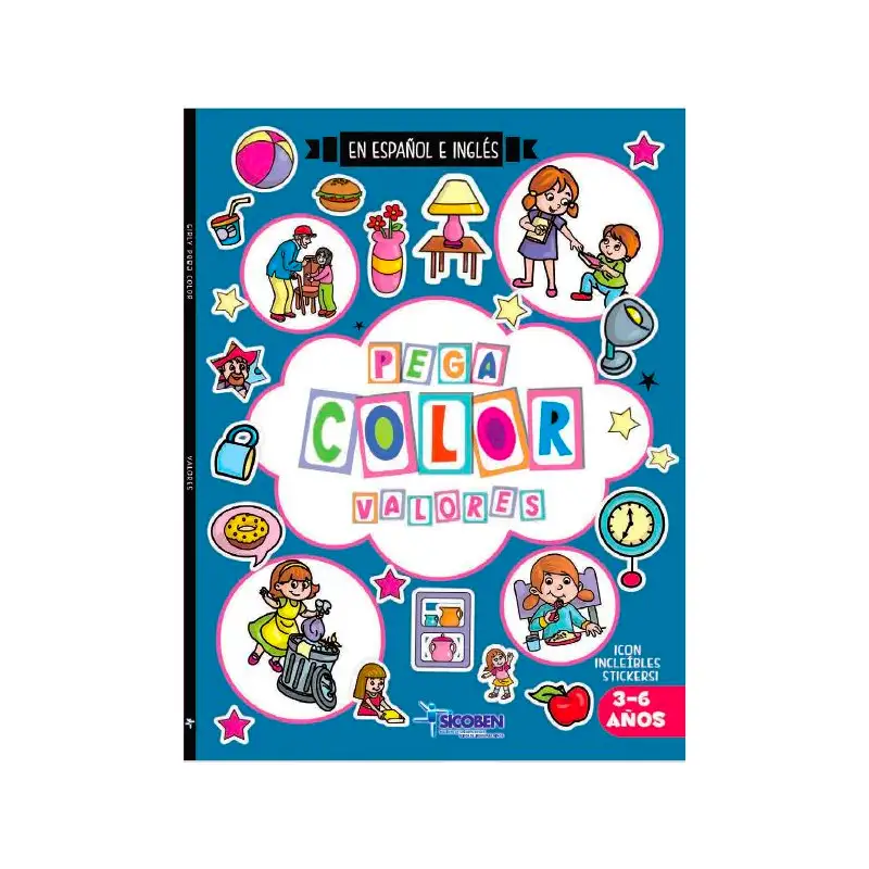 KADI Libro Pega Color Girly Valores (Asst 2/2)