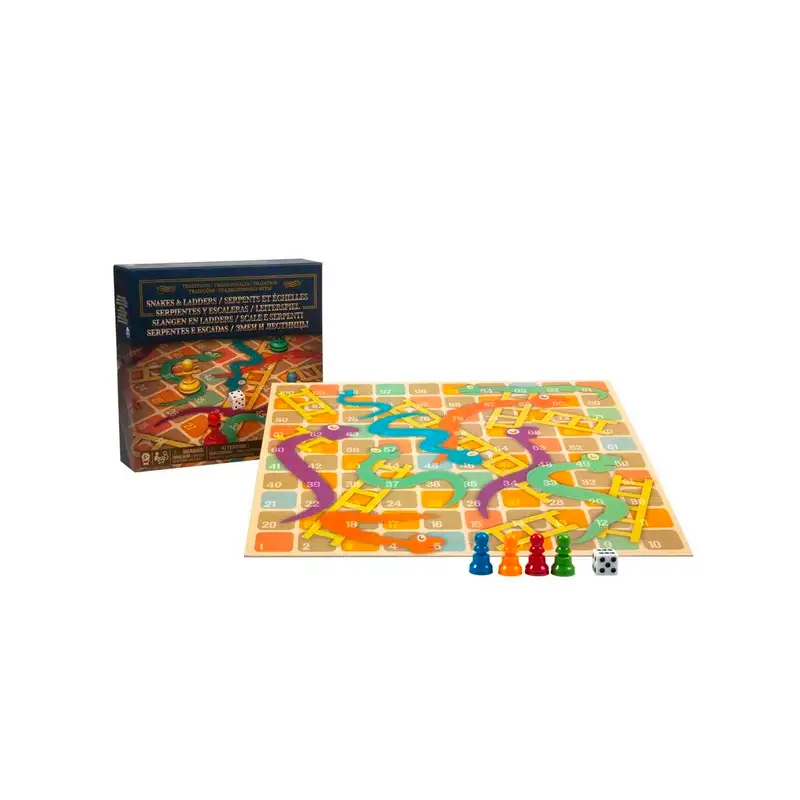 Spin Master Games 6038139 Juego De Mesa Serpientes Y Escaleras Traditions