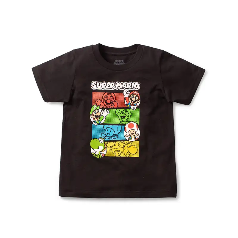 Playera de Niño Talla XS Super Mario Coins Negra