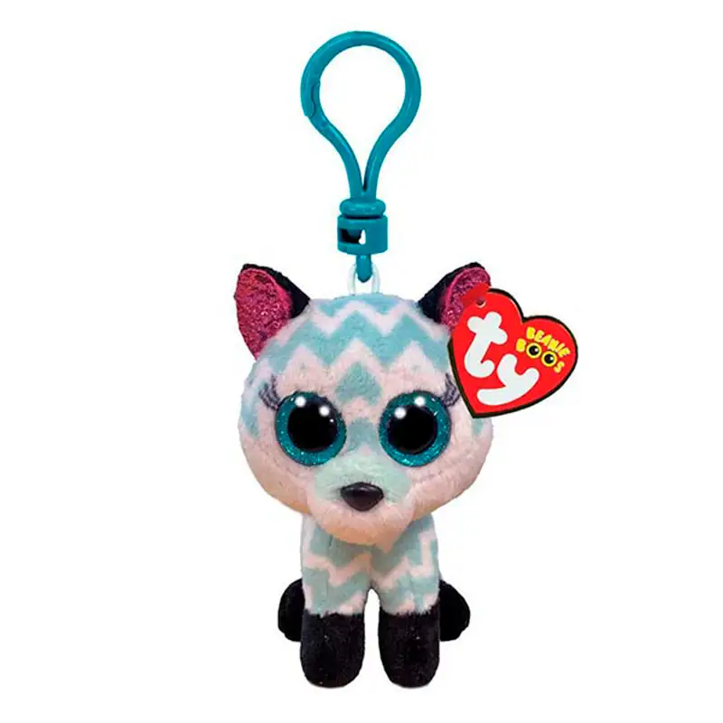 Ty Beanie Boos 35249 Atlas Lobo Aqua Clip