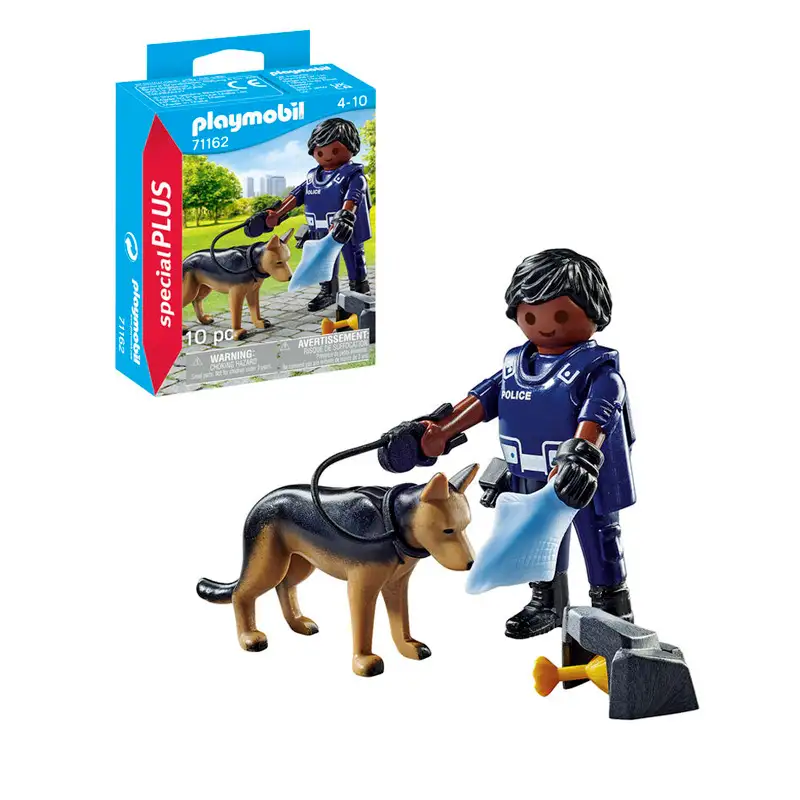 Playmobil Special Plus 71162 Policia Con Perro