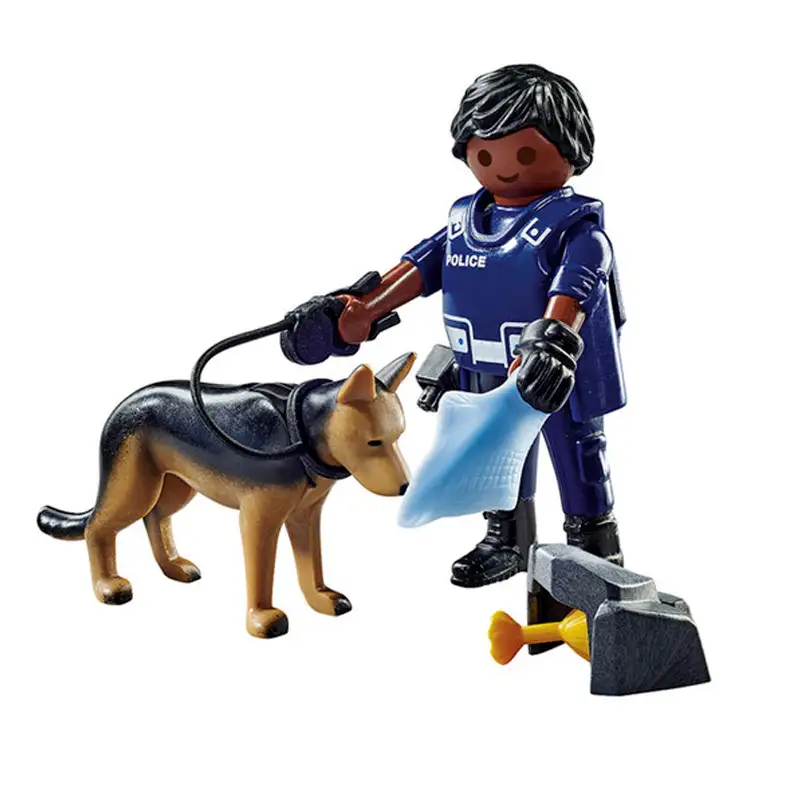 Playmobil Special Plus 71162 Policia Con Perro
