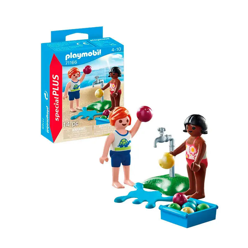 Playmobil Special Plus 71166 Niños Jugando Globos Con Agua