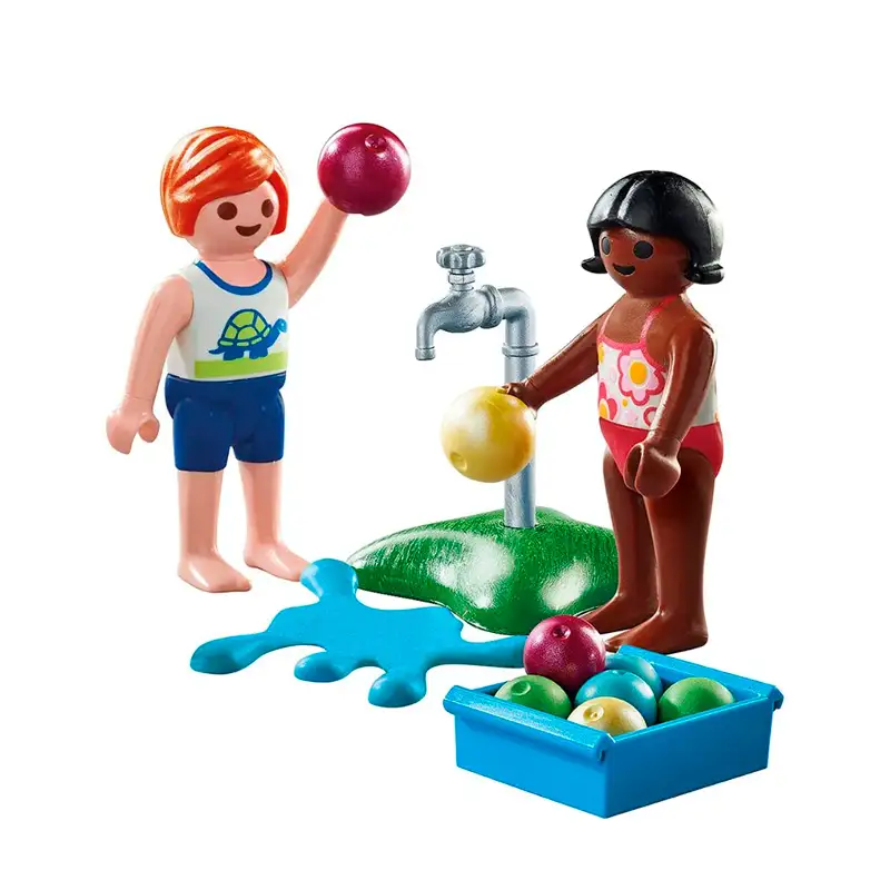 Playmobil Special Plus 71166 Niños Jugando Globos Con Agua