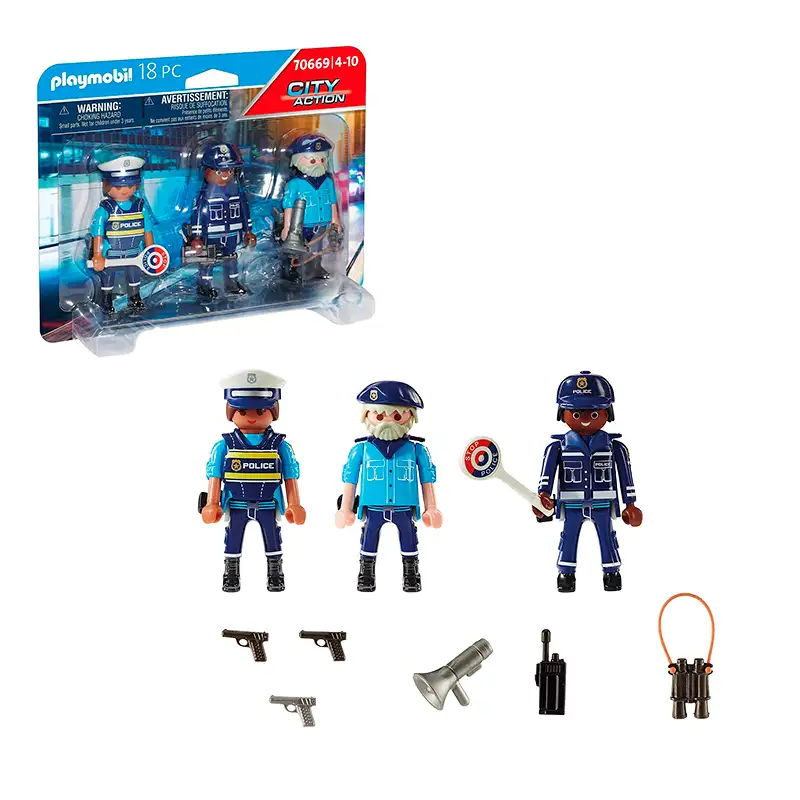 Playmobil City Action 70669 Set De Policias