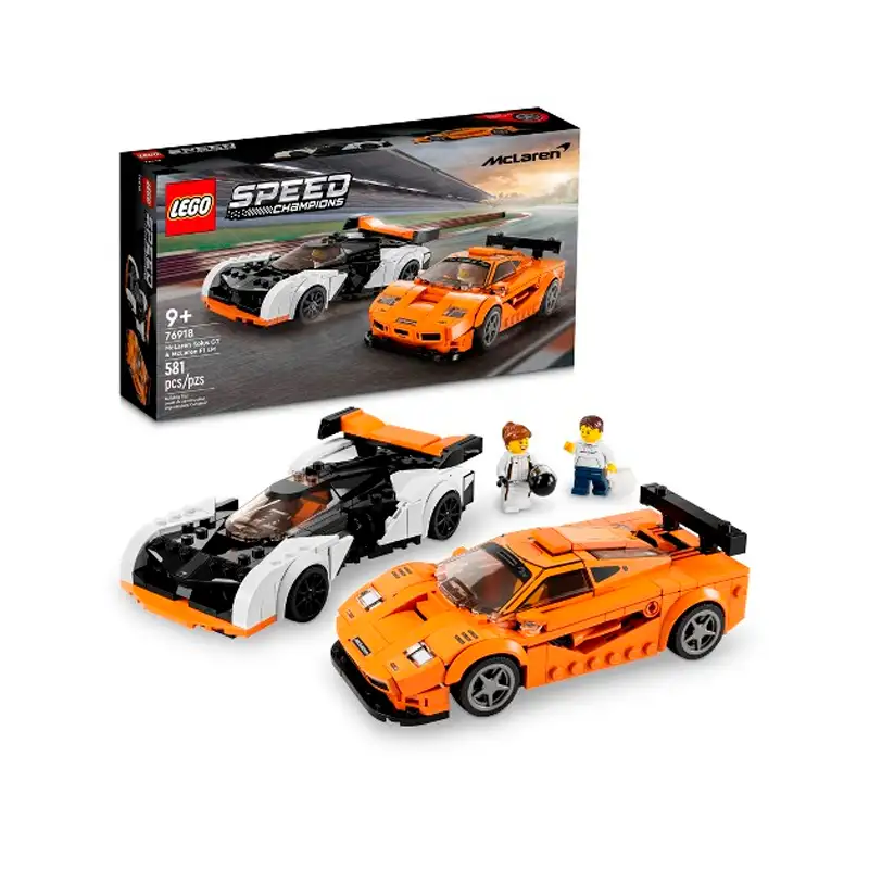 Lego Speed Champions 76918 Mclaren Solus Gt & Mclaren F1 Lm