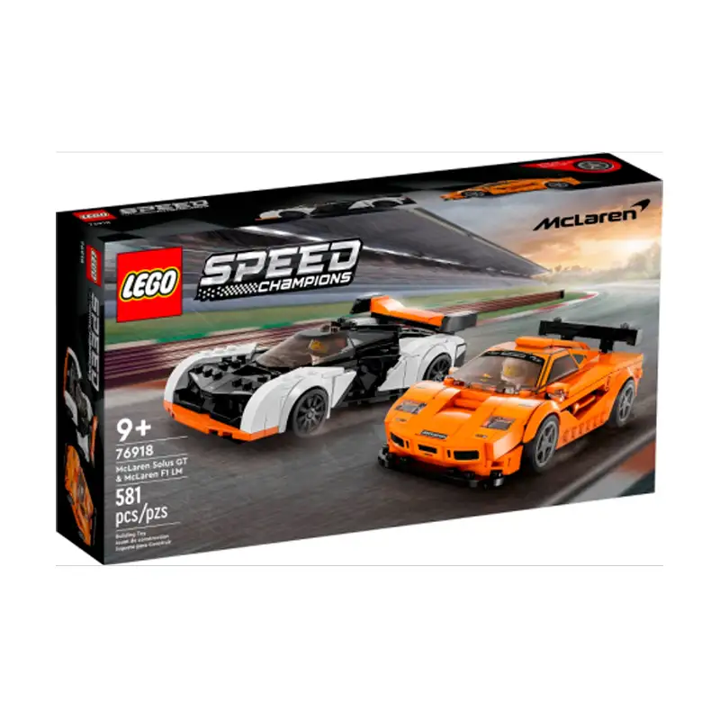 Lego Speed Champions 76918 Mclaren Solus Gt & Mclaren F1 Lm