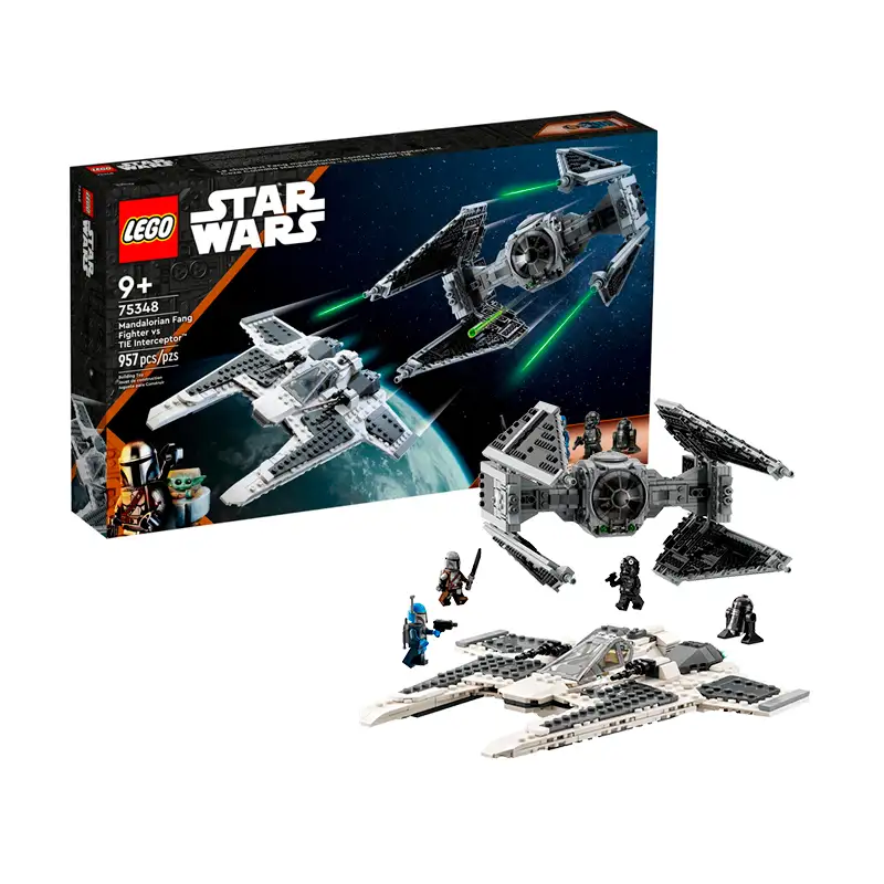 Lego Star Wars 75348 Nave Colmillo Mandaloriano Versus Interceptor Tie