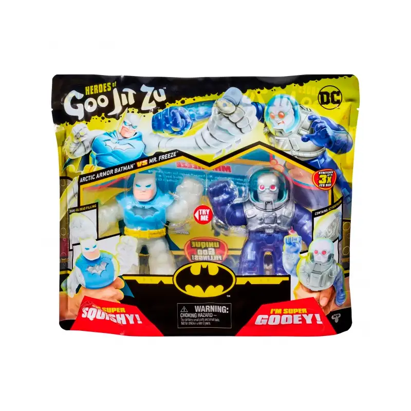 Boing Toys Goo Jit Zu 41393 Figuras De Super Heroes DC Batman Vrs. Mr.Freeze