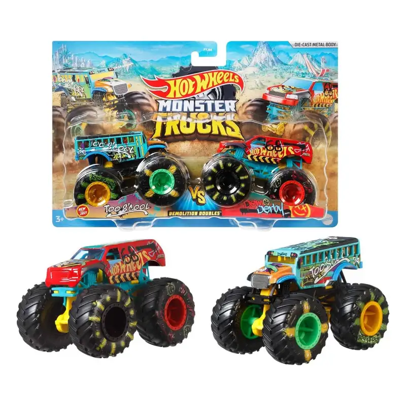 Mattel Hot Wheels Fyj64 Vehiculo Monster Trucks 1:64 Escala Surtido