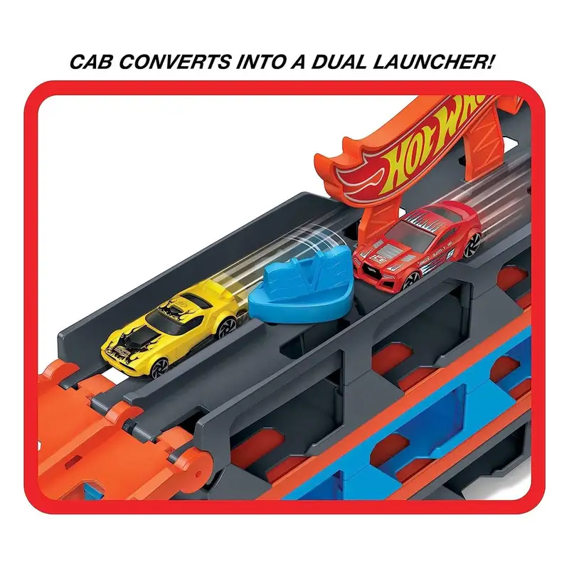 Mattel Hot Wheels Gvg37 Camión De Transporte Y Pista