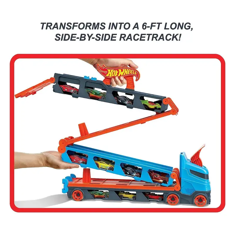 Mattel Hot Wheels Gvg37 Camión De Transporte Y Pista