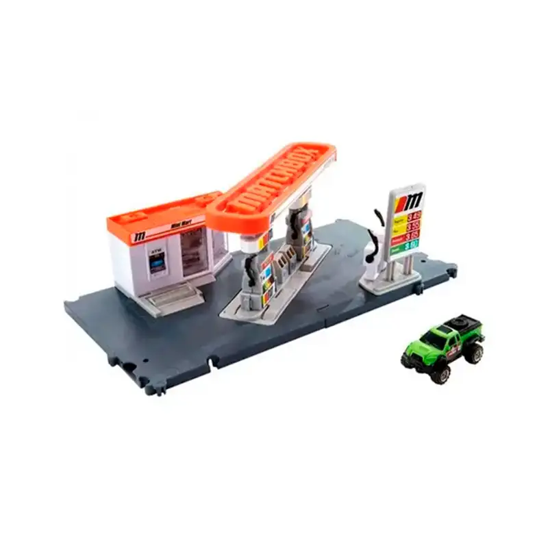 Mattel Matchbox Gvy82 Set Basico  Gasolinera