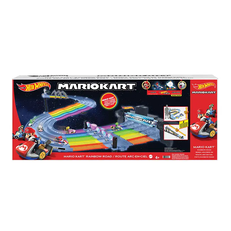 Mattel Hot Wheels Gxx41 Mario Kart Pista Rainbow Road