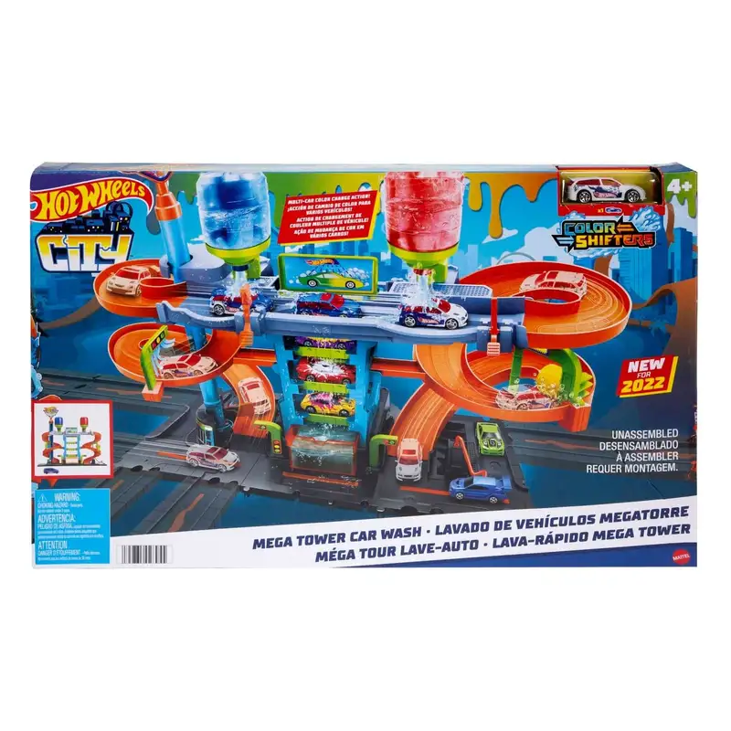 Mattel Hot Wheels Hdp05 Megatorre De Lavado De Coches