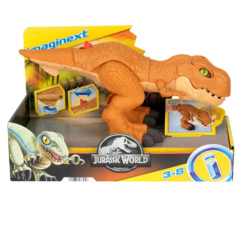 Mattel Imaginext Hfc04 Jurassic World Figura T-Rex Acción De Combate