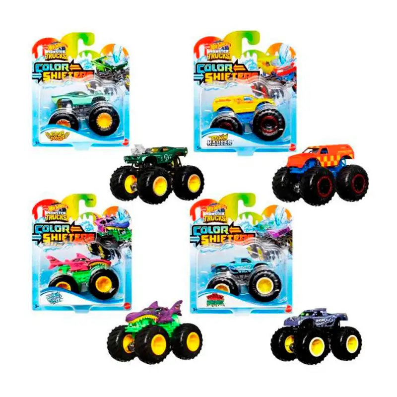 Mattel Hot Wheels Hgx06 Vehiculo Monster Truckes Color Shifters Surtido
