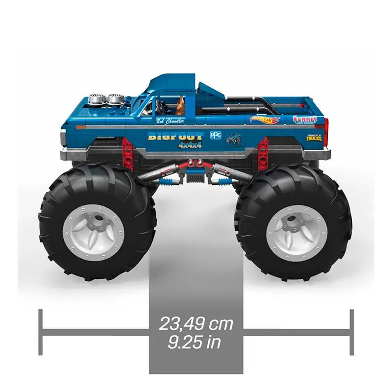 Mattel Hot Wheels Hhd20 Mega Construccion Monster Trucks Bigfoot 4X4