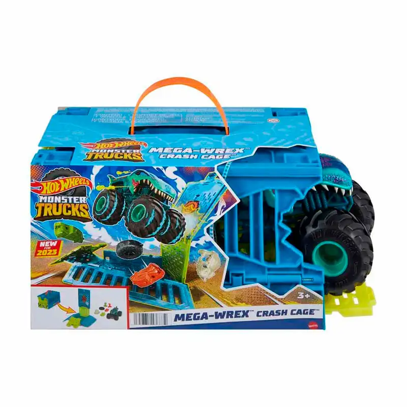 Mattel Hot Wheels Hnc29 Monster Trucks Caja De Choques