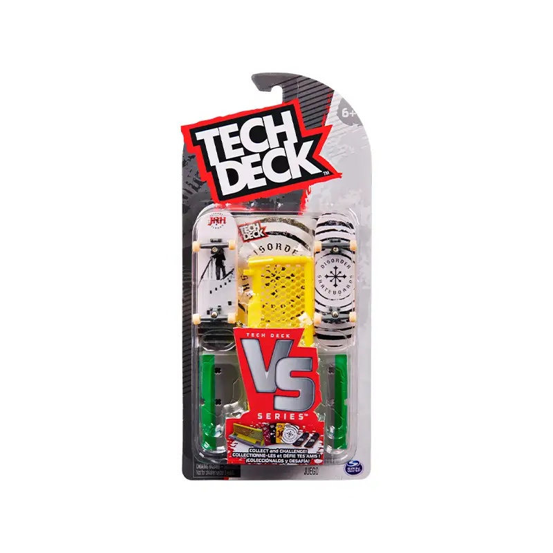 Spin Master Tech Deck  6066629 Patineta Serie Versus 2 Unidades Incluye 1 Obstaculo