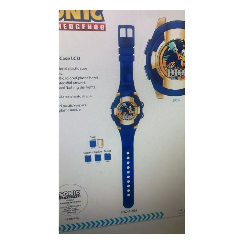Boing Toys Sonic Snc4199M Reloj Acabado Metalico Lcd