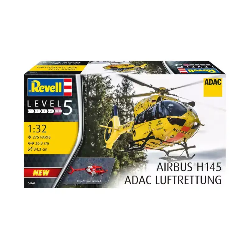 Revell Model 04969 Helicoptero H145 Adac/Rega Escala 1:32