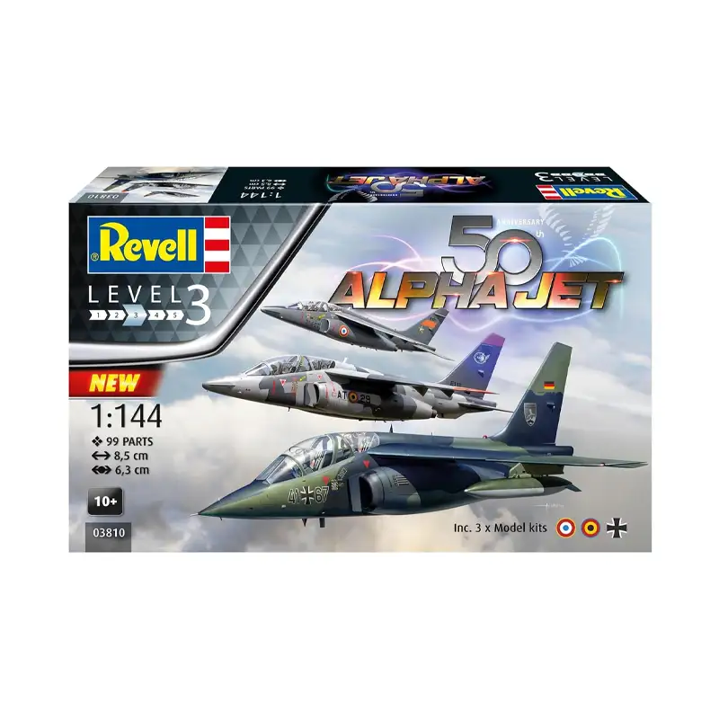 Revell Model Set 03810 Avion De Combate Alpha Jet 50Th Aniversario