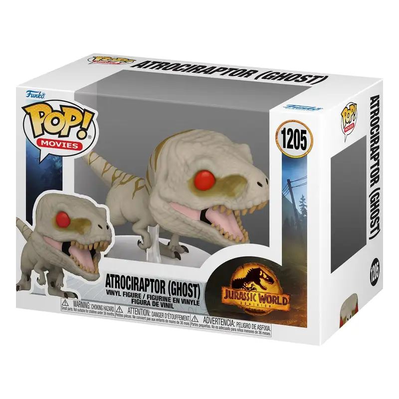 Funko Pop! 55289 Jurassic World Dominion #1205 Atrociraptor Ghost