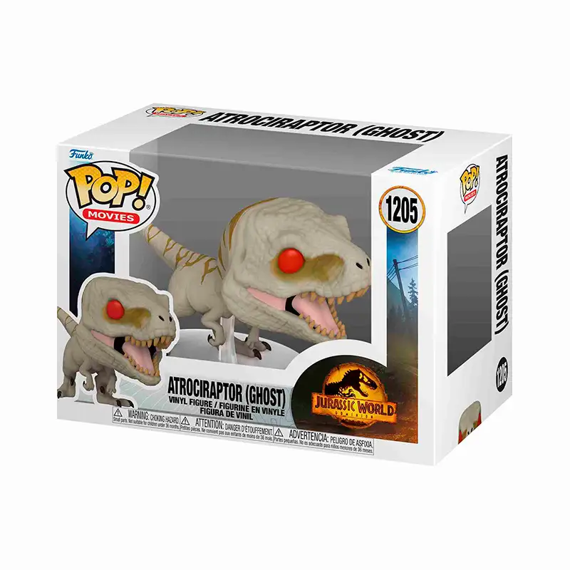 Funko Pop! 55289 Jurassic World Dominion #1205 Atrociraptor Ghost