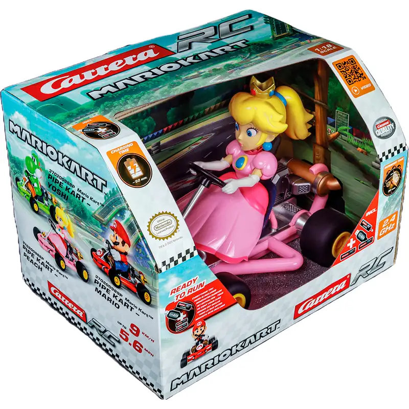 Carrera Rc 370200986P Pipe Cart V Mario Vehiculo De Control Remoto Peach